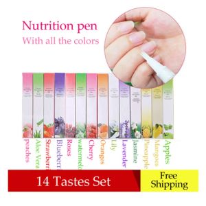 Decorações 14pcs Definir unhas nutricionistas de óleo amaciador de caneta tratamento Trato de unhas Proteger superfície de unhas Tratamento de unhas Óleo de cutícula Pen 14 Tastes