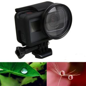 Cameras 52mm Magnifier Accessories 10 times 10X Macro Magnification Close Up Lens Filter for Go Pro Gopro Hero 7 6 5 Black Action Camera