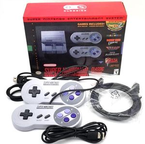 Super Mini Nostalgic Host Game Consoles 21 TV -videospel handhållen spelare för SNES 16 -bitar Gamesole med detaljhandelsboxar6751560