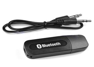 Gute Qualität USB -Auto Bluetooth -Adapter Audiomusikempfänger Dongle 35mm Port Auto Aux Streaming A2DP -Kit für Lautsprecher Telefon HeadPh6165595