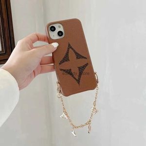 Capinhas de celular Designer iPhone 14 13 Pro Max Luxury Lu Chain Chain Burse para 14Promax 13Promax 12Promax 14Pro 13Pro 12 11 CASE CYG239203-6 Q240408