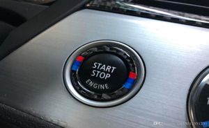 10pcs für BMW E90 E92 E93 Carbonfaser -Automotor Start Stopp Ring M Stripe Trim Circle Zündkreis -Schlüssel Ring 3 Serie Zubehör 4978066