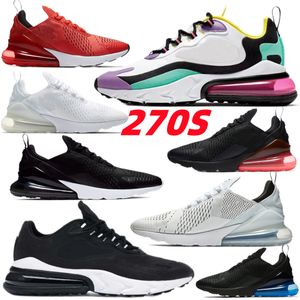 Gratis frakt 270 270 -tal Mens Women Running Shoes Sneakers Triple White Black Bara Rose Photo Blue University Gold Red Green Light Bone Mens Outdoor Trainers Tennis