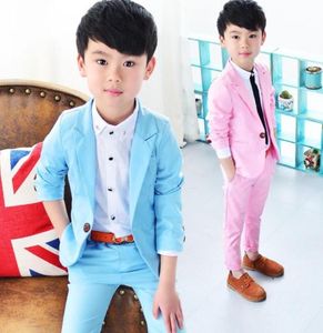 Chłopcy Formalne szkolne garnitury na wesela Prince Kids Party Tuxedos chłopcy panowie Blazer Spods 2pcs 2pcs Kostium 783 S26230291