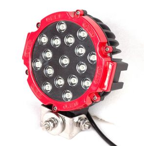 2pcs 7inch 51W Auto LED -Arbeitslicht Leuchtstange 12V Runde High -Power -Spot für 4x4 Offroad -LKW Traktor ATV SUV Jeep Fahren Nebelscheinwerfer3709508