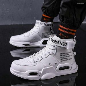 Buty do koszykówki marka Mens High Top Sneakers Outdoor Mężczyzna biały wygodne swobodne sport zapatillas hombre