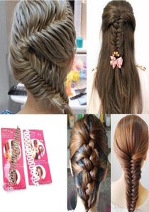 Fashion Women Lady Roller Hair Styling Clip Stick Bun Maker Braid Tool Locks Braider Weaves Hair Accessories7403089