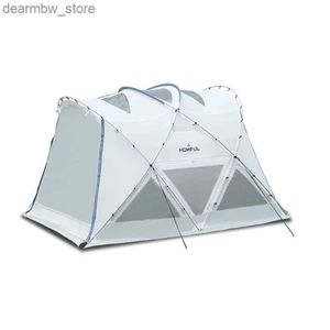 Zelte und Unterkünfte Homful Neuankömmlinge Nebel Zelt 210t Plaid Stoff großer Raum atmungsaktives Mesh Outdoor Camping Zelt L48