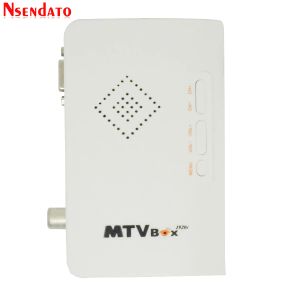 Caixa Externa LCD CRT TV Tuner MTV Box AV para VGA TV RECEBIR SINGRADOR 1080P TV TOP Caixa Top com controle remoto para HDTV Monitor de computador