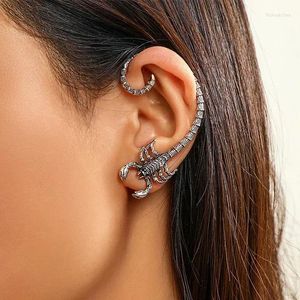 Kolczyki stadninowe Zarys Punk Dark Animal Skorpion dla kobiet biżuterii mody minimalistyczne akcesoria mogą być prezentem