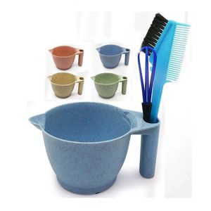 Färgblandning Dye Bowl Diy Hair Styling Tool Anti-Slip Handle Design Professional Salon Hair Hair Styling Accessories