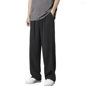 Pantaloni da uomo durevole vacanze vacanze pantaloni per la tuta traspirante classico classico quotidiano coulbo della moda ghiaccio