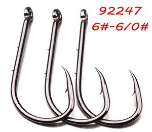 200pcslot 12 Storlekar 660 92247 Baitholder Hook High Carbon Steel Barbed Fishing Hooks FS1424880899