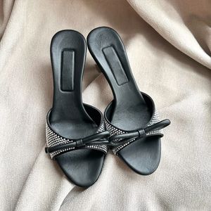 Designer Shoes Slides Sandals Open Toes heels slip on shoes women's luxury Brand 8.5cm 5cm High Party factory footwear with box