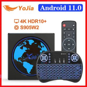 ボックスAmlogic S905W2 TV BOX ANDROID 11 4GB 64GB X98ミニサポート