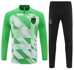 24 25 Atletico Madrids Green Tracksuit Soccer Training Suit Kit 23 24 Griezmann Männer und Kinder Fußball Tracks -Aufträge Sportswear Chandal Futbol Survetement