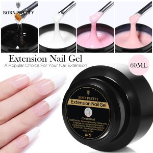 Kits nascidos bonitos 4/3/2 caixa 60ml Extensão de unhas de unhas para manicure estend nude rosa branco clara em gel duro