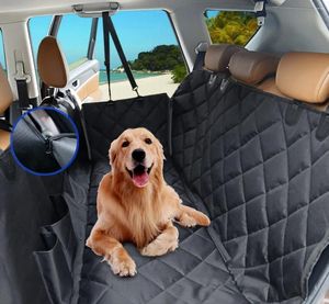 Dog Carrier Simple Deluxe Car Seat Cover For Back Waterproof Pet Protector With Mesh Window Scratchproof & Nonslip