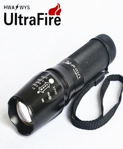 Ultrafire 878 26650 Zoom Flashlight T6 L2 قابلة للشحن مصغرة في الهواء الطلق مقاومة للماء Riding16142