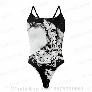 Swimwear femminile Love The Pain Women ONEECE SEXY Bikini Sui costumi da bagno Allenamento per la piscina Attività di nuoto Pratica