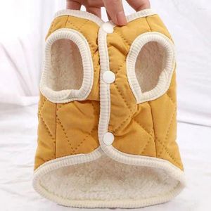 Dog Apparel Corgis Clothing With Traction Rope Plush Cotton Vest Winter Home Teddy Baby Anti Hair Loss