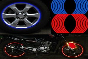 Intero 7 Colors16 Stripes 14Quot18Quot Wheel RIM Decal Adesivo per auto per moto Stylingstrong Blister Pack5062669