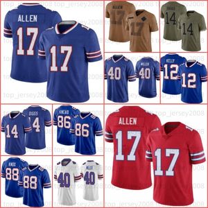 Josh Allen von Miller Jersey de futebol 86 Dalton Kincaid Damar Hamlin Gabriel Davis Dawson Knox Matt Milano James Cook Tyler Bass Kelly