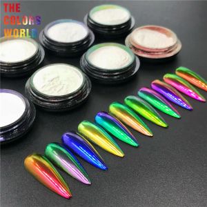 Glitter TCT697 Unicorn Highly Saturated White Chameleon Pigment Color Shift Mica Powder Eyeliner Nail Polish Lip Gloss Henna Tattoo