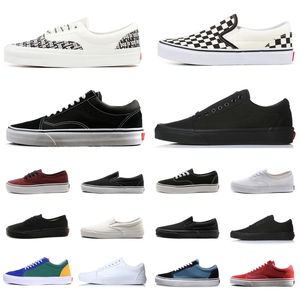 Projektanci stare Skool Casual Drusboard Buty płócienne czarne białe męskie mody mody na zewnątrz płaski rozmiar EUR 36-44