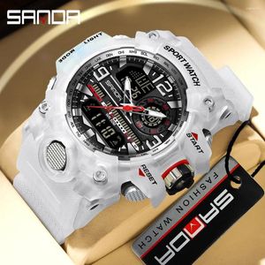 Armbanduhr Sanda Military Männer Sportarmee sehen G -Stil großes Zifferblatt analog digitaler Quarz wasserdichte Männer Handgelenk für Mann Montre Homme