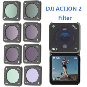 DJI Action 2 lens Filtreleri için Aksesuarlar Filtresi CPL UV ND 8/16/32/64 MAKRO YILDIZ GECE NDPL Lens DJI Action OSMO 2 Kamera Aksesuarları