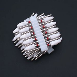 10pc Carbide Manicure Cutters Set Nail Drill Bits Gel Polish Remover Cutter Ceramic Strawberries for Nails Electric Files Tools