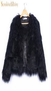 Ins Stylish Fur Kurtki dla dziewcząt Kurtki dla dzieci i płaszcze wodospad Baby Girls Faux Fur Płot Dzieci ciepłe odzież wierzchnią 210Y5243115