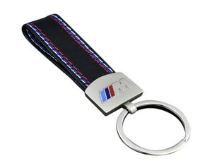 Fashoin Metal+Leather Car Keychain Nyckelkedjan Key Ring Keyring för M Tech M Sport M3 M5 X1 X3 E463833349