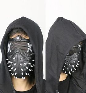 Halloween Punk Devil Cos Anime Stage Mask Ghost Steps Street Rivet Máscaras da morte de Cosplay Stage Face Masks6597483