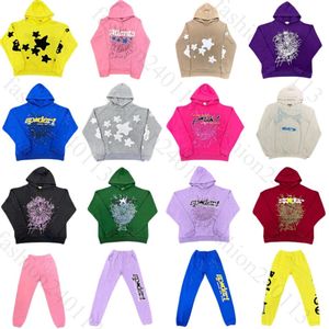 Hoodies für Männer Spide Tracksuit Spinnenhose Herren Sweatshirts Spinnen -Hoodie 555 Frauen Tracksuit Hip Hop Brache Sportanzug Streetwear Pullover Hoody Spider Hoodie