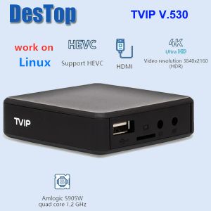 Box 1pc Nuovo TVIP530 TVIP 530 Box 1GB 8GB AMLOGIC S905W Quad Core TV Box TVIP SBOX V.530 3840x2160 4K YouTube su Linux TVIP V530