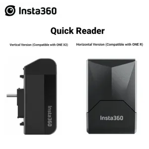 Telecamere originale Insta360 One X2 Vertical Version / One R Versione orizzontale Lettore veloce per Insta 360 Accessori per fotocamera