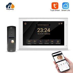 Campanelli da 10 pollici ad alta definizione villa video intercom Sistema 1080p Home Doorbell App App Wireless Intercom Sblocco del rilevamento mobile,