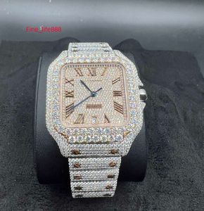 عالي الجودة ICE Out VVS 1 39.8mm Men Moissanite Watch pass tester diamond