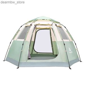 Tält och skyddsrum utomhus picknick camping hexagonal park tält regn och solskydd ultralätt och bärbart camping tält l48