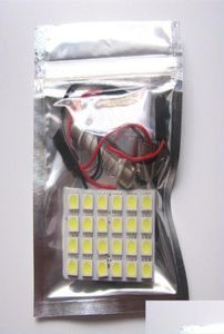 Dekoratif Işıklar LED Işık T10 BA9S FESTOUSON 5050CHIP 24SMD 12V Beyaz Renk Paneli Kubbe Tavan Damla Teslimat 2022 Mobiller Motosiklet1849845