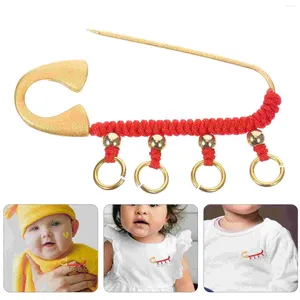 Brooches Born Diapers Brooch Brass Metal Nappy Fix Pin Multi-function Baby Household Headscarf Safety Clothes Pins For