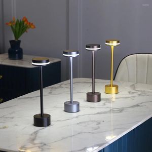 Bordslampor 5V USB Creative Dining Touch Led El Bar Coffee Lamp uppladdningsbar skrivbordslampa för hemdekorativ nattljus