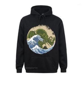 Men039s Hoodies Sweatshirts Erkek Necronomicon Kazak Hoodie Hokusai Cthulhu Grafik Sevimli Moda Büyük Boy Pamuk Adam Kawaii8127689