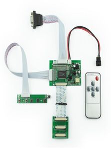 2AV VGA TTL 50P Moduł sterownika sterownika LCD ze zdalnym dla Raspberry PI 2 33V 43Quot101quot 1280800 LCD Wyświetlacz P3938021