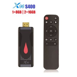 Box x96 S400 Smart TV Stick 4K HD Allwinner H313 Quad Core Android 10 TV Box 2.4G WiFi 2GB 8 GB 16 GB Dongle Dongle Media Player