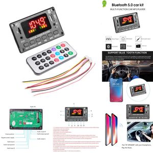 Yeni Kablosuz Bluetooth 5.0 12V Kit MP3 WMA WAV FLAC MAYBE KODODER KAPI SES MODÜLÜ USB TF Araba Kayıt FM Radyo