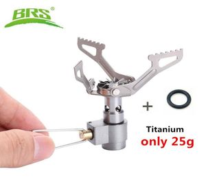 BRS3000T Mini camping piece kempingowe Kieszonkowy Burner Gas Titanium Portable Ultralight W 1 Backup Oring Outdoor Picnic Gotowanie Fur912038