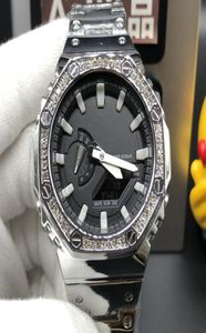 2022 Premium Quartz Male Electronic Wrist Watch Diamond Luxury G Display 0 Utc All features automatic light proof wholesale3390523
